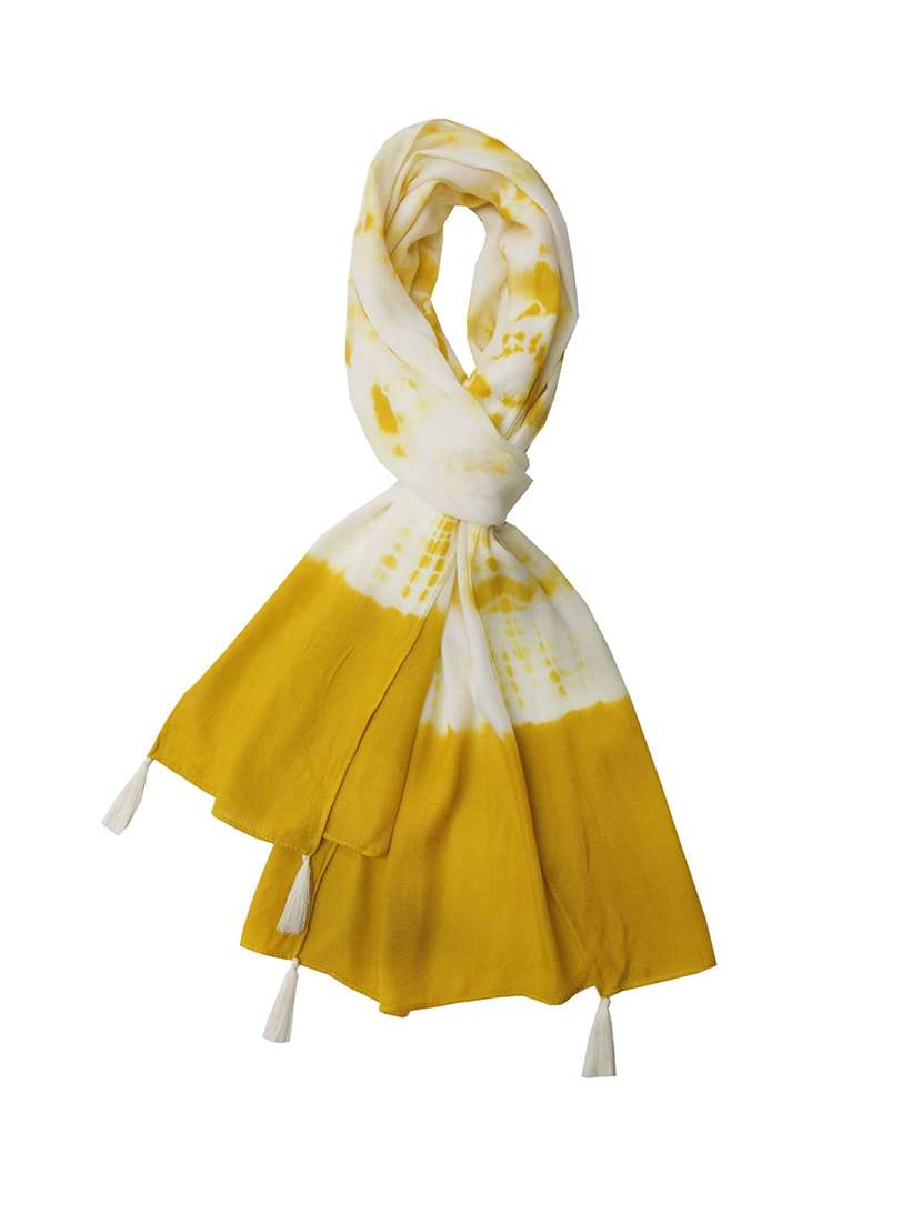 women tie & dye stole - 22184796 -  Standard Image - 1