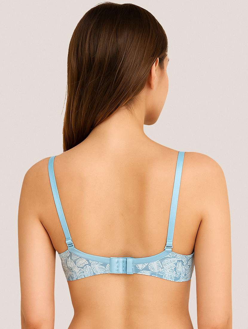 women printed lightly padded t-shirt bra - 22184801 -  Standard Image - 1