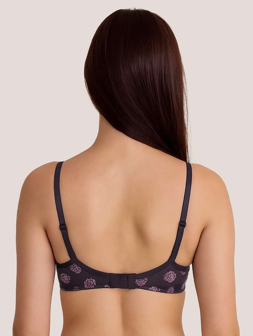 women printed lightly padded t-shirt bra - 22184805 -  Standard Image - 1