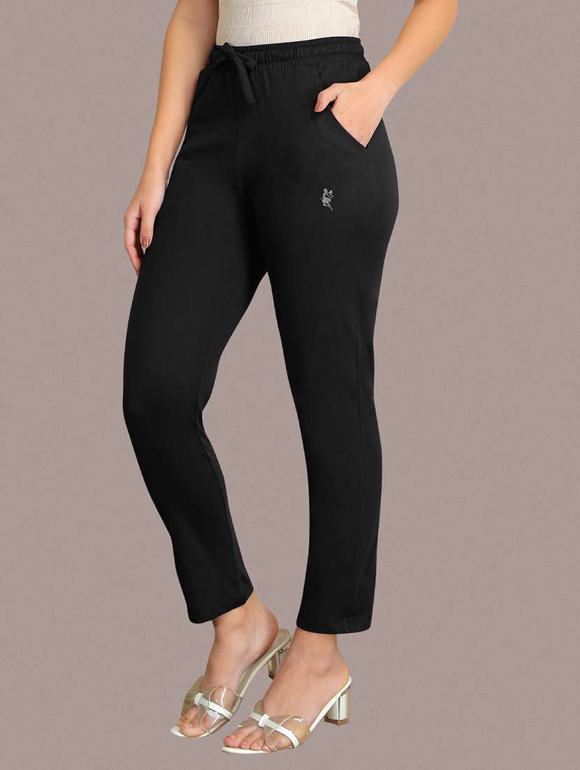 women solid mid rise lounge wear pajama - 22184812 -  Standard Image - 1