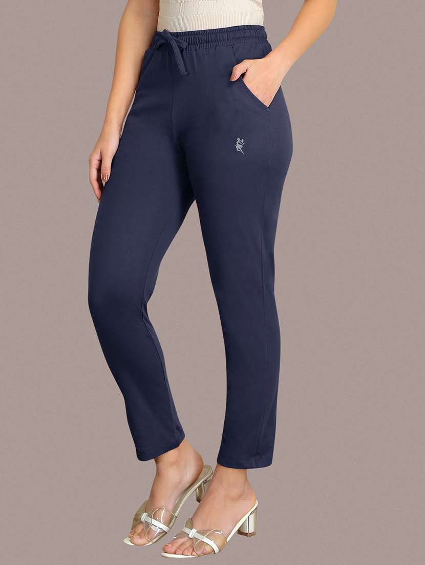 women solid mid rise lounge wear pajama - 22184813 -  Standard Image - 1