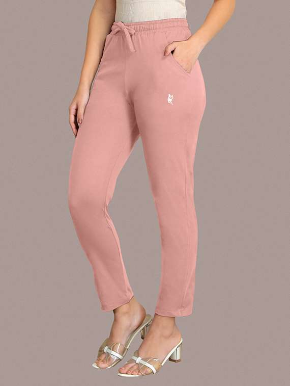 women solid mid rise loungewear pyjama - 22184814 -  Standard Image - 1