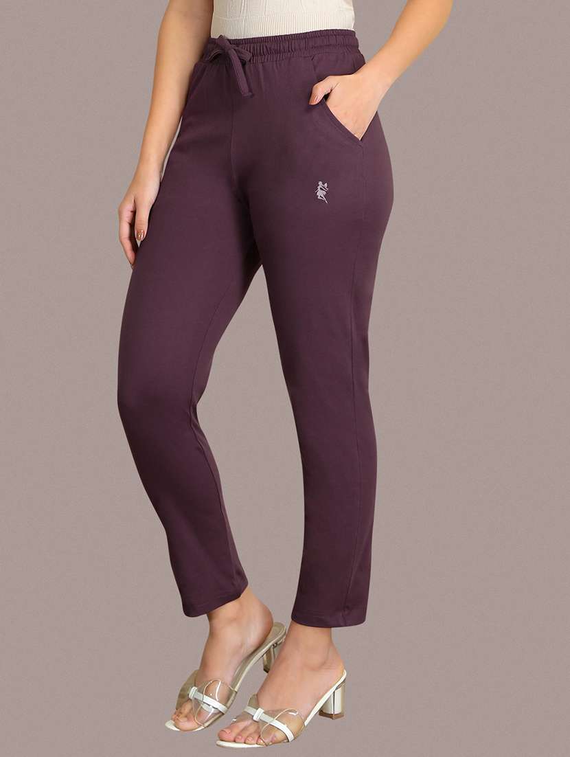 women solid mid rise lounge wear pajama - 22184816 -  Standard Image - 1