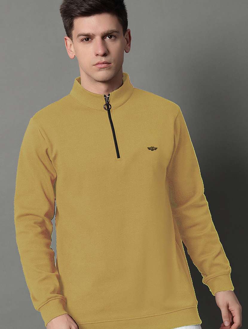 men solid long sleeve regular fit sweatshirt - 22184903 -  Standard Image - 1