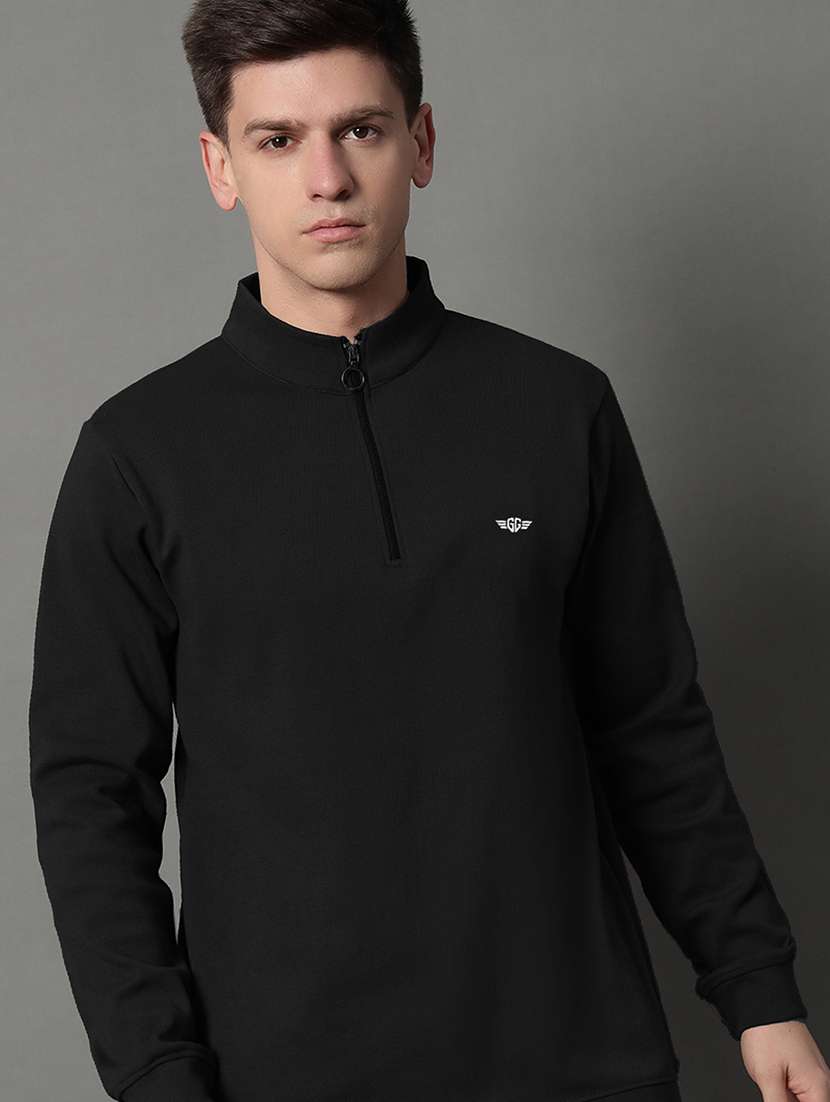 men solid long sleeve regular fit sweatshirt - 22184905 -  Standard Image - 1
