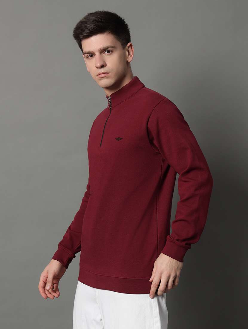 men solid long sleeve regular fit sweatshirt - 22184912 -  Standard Image - 1