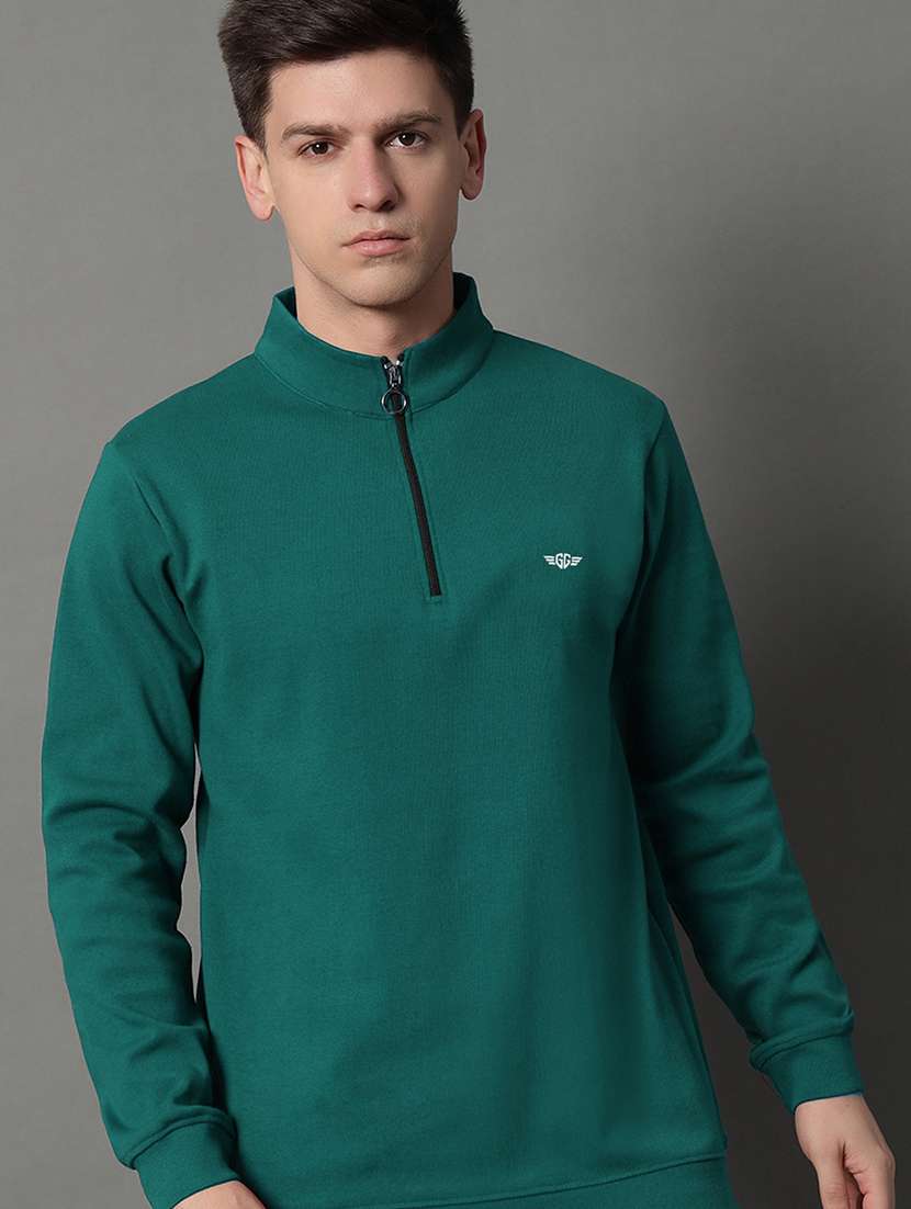 men solid long sleeve regular fit sweatshirt - 22184919 -  Standard Image - 1