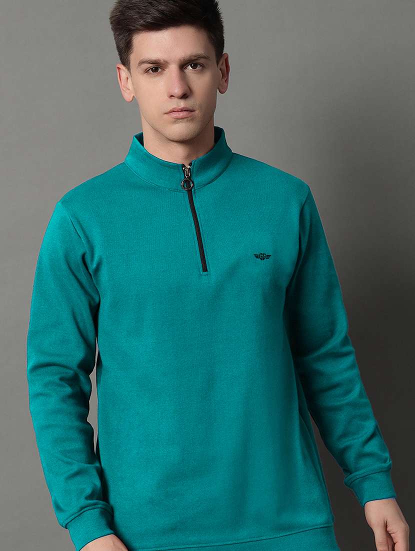 men solid long sleeve regular fit sweatshirt - 22184921 -  Standard Image - 1