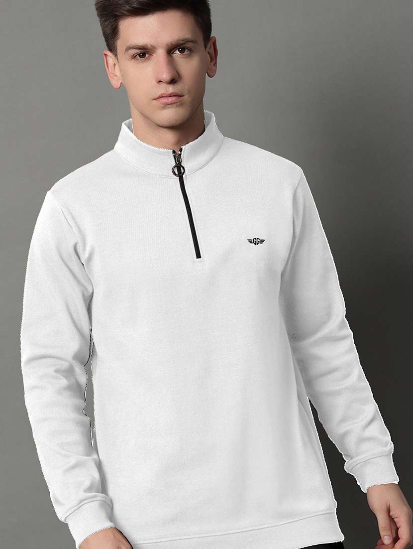 men solid long sleeve regular fit sweatshirt - 22184922 -  Standard Image - 1