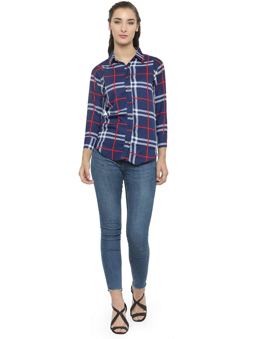 women collared long sleeve regular fit shirt - 22184966 -  Standard Image - 4