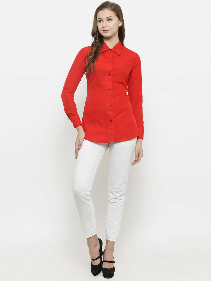 women collared long sleeve regular fit shirt - 22184968 -  Standard Image - 4