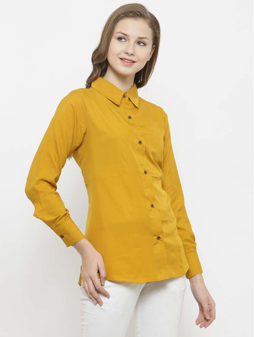 women collared long sleeve regular fit shirt - 22184969 -  Standard Image - 1