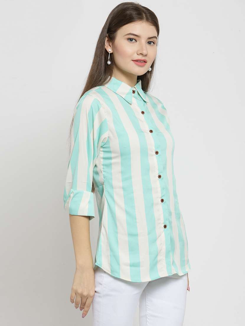 women collared long sleeve regular fit shirt - 22184970 -  Standard Image - 1