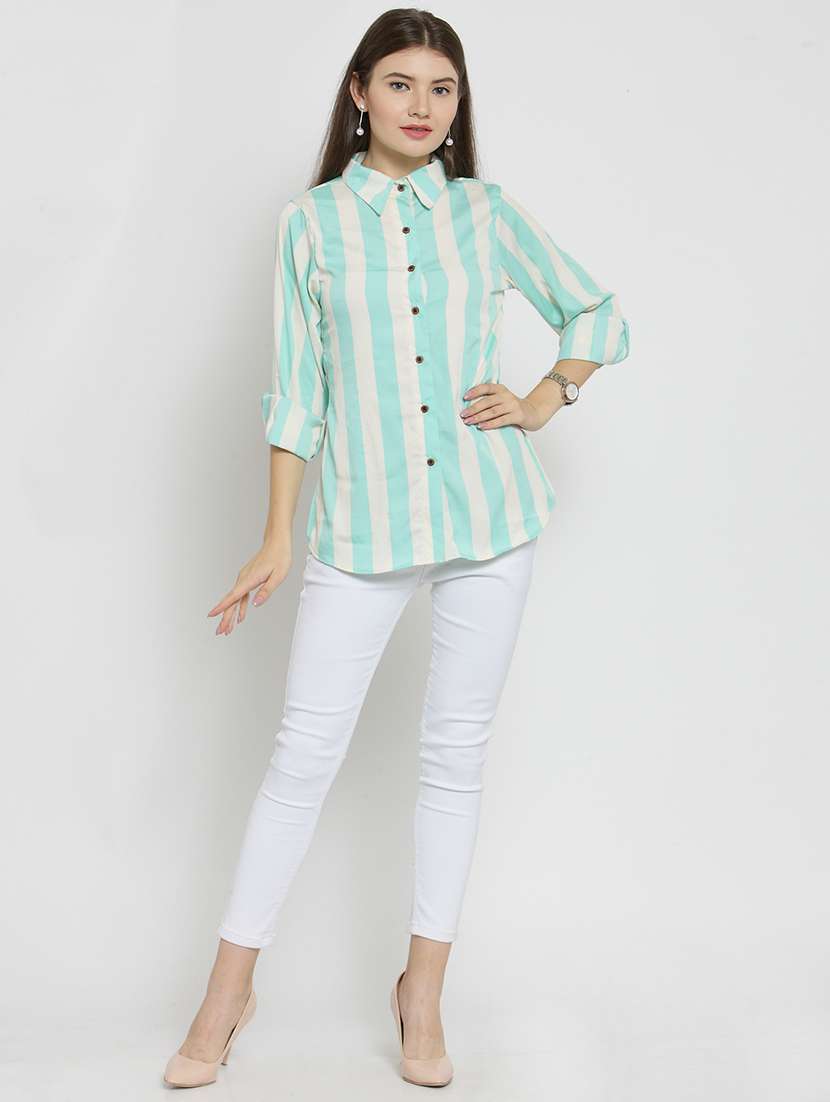 women collared long sleeve regular fit shirt - 22184970 -  Standard Image - 4