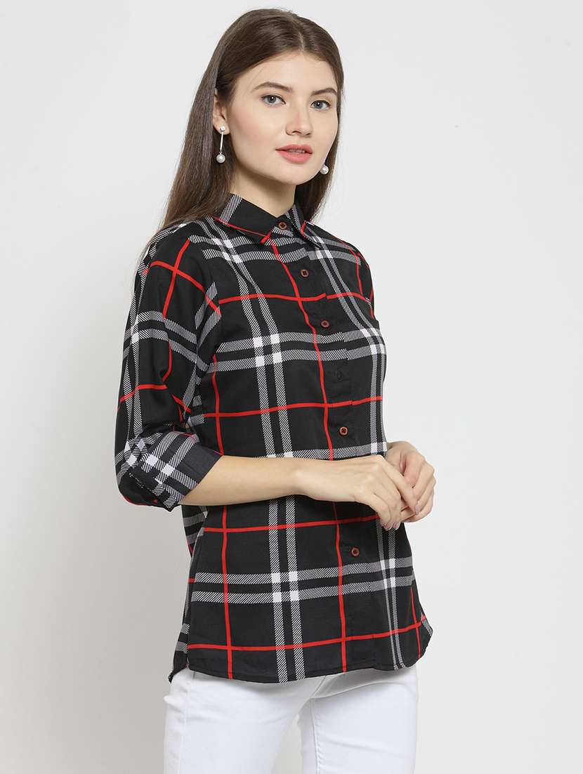 women collared long sleeve regular fit shirt - 22184971 -  Standard Image - 1