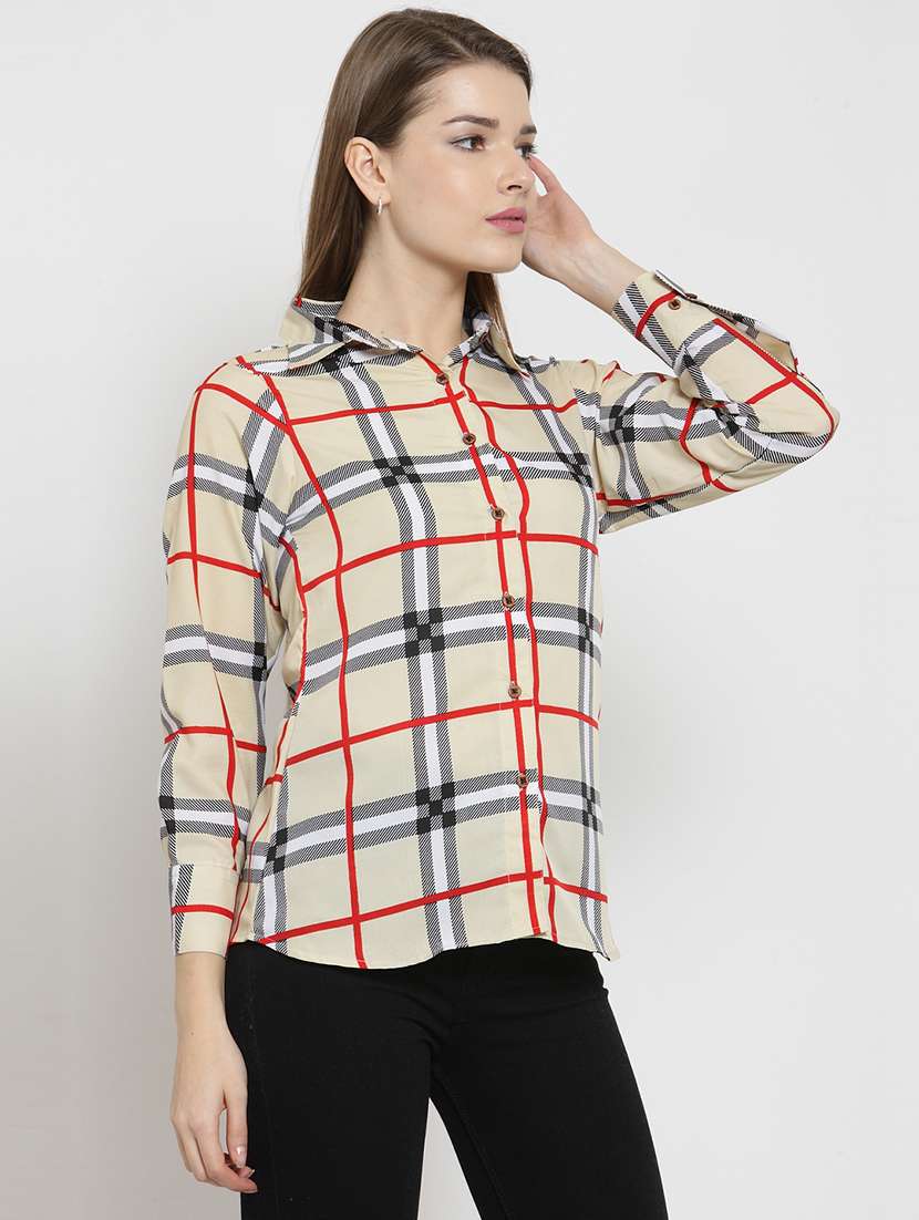 women collared long sleeve regular fit shirt - 22184972 -  Standard Image - 1