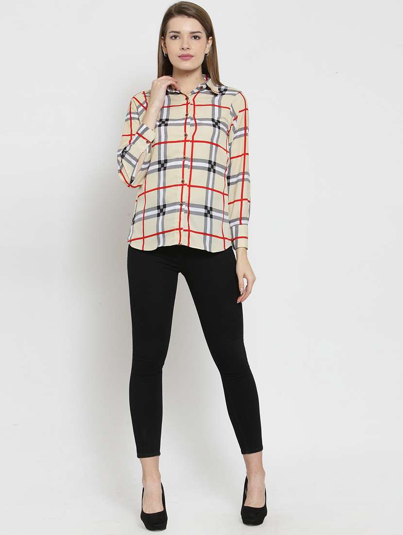 women collared long sleeve regular fit shirt - 22184972 -  Standard Image - 4