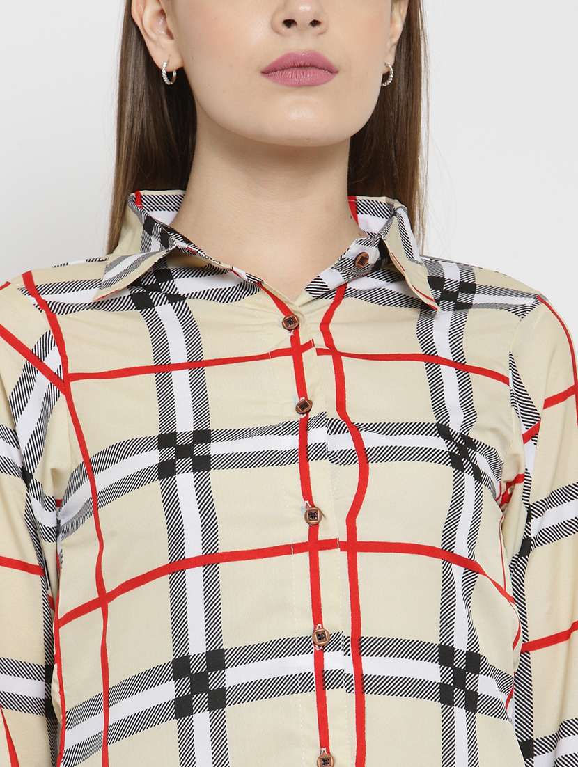 women collared long sleeve regular fit shirt - 22184972 -  Standard Image - 6