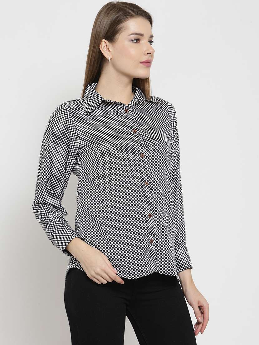 women collared long sleeve regular fit shirt - 22184973 -  Standard Image - 1