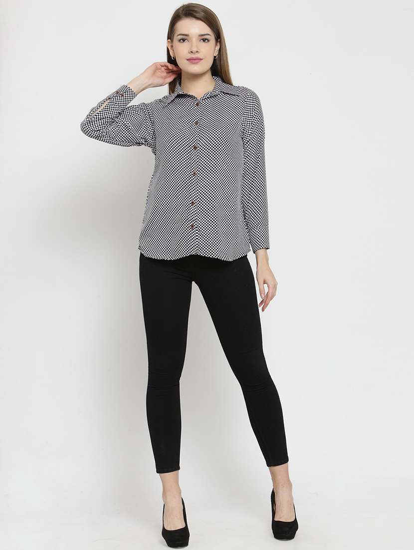 women collared long sleeve regular fit shirt - 22184973 -  Standard Image - 4