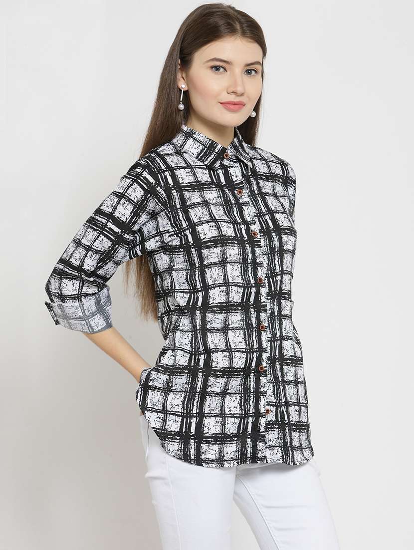 women collared long sleeve regular fit shirt - 22184974 -  Standard Image - 1