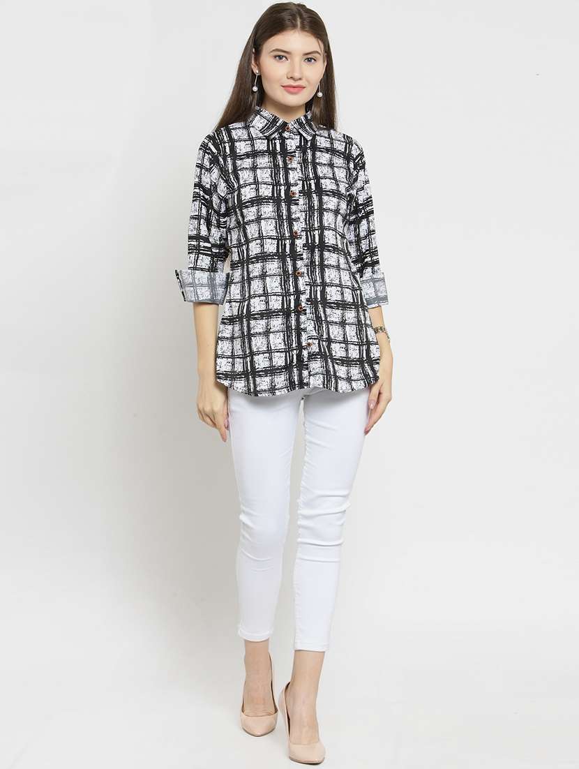 women collared long sleeve regular fit shirt - 22184974 -  Standard Image - 4