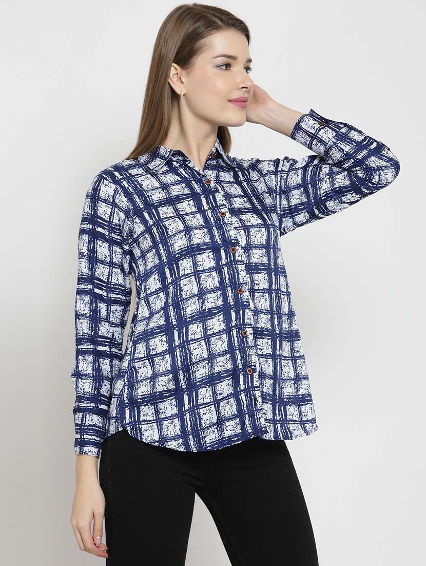 women collared long sleeve regular fit shirt - 22184975 -  Standard Image - 1