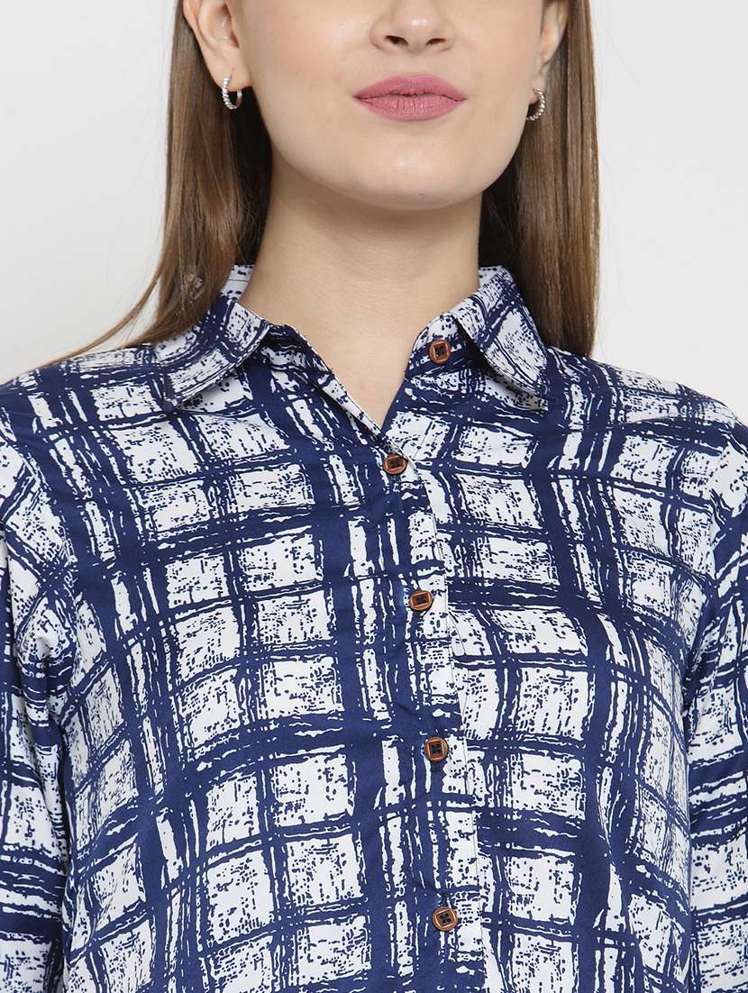 women collared long sleeve regular fit shirt - 22184975 -  Standard Image - 6