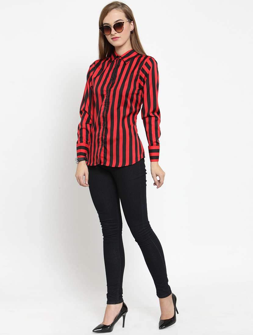 women collared long sleeve regular fit shirt - 22184976 -  Standard Image - 4
