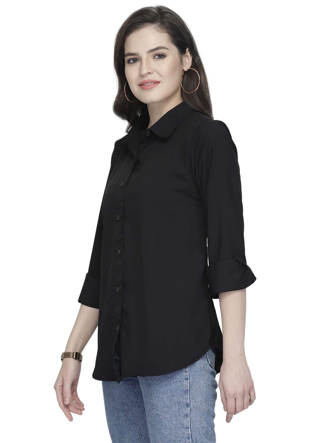 women collared long sleeve regular fit shirt - 22184977 -  Standard Image - 1