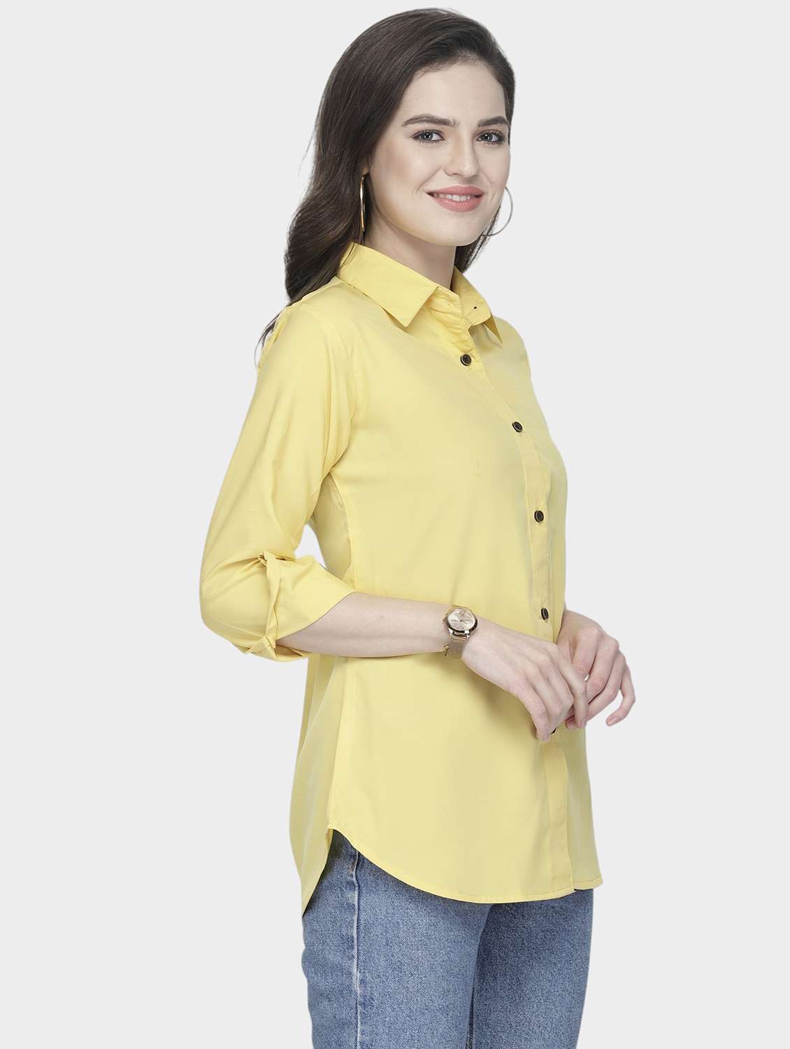 women collared long sleeve regular fit shirt - 22184981 -  Standard Image - 1