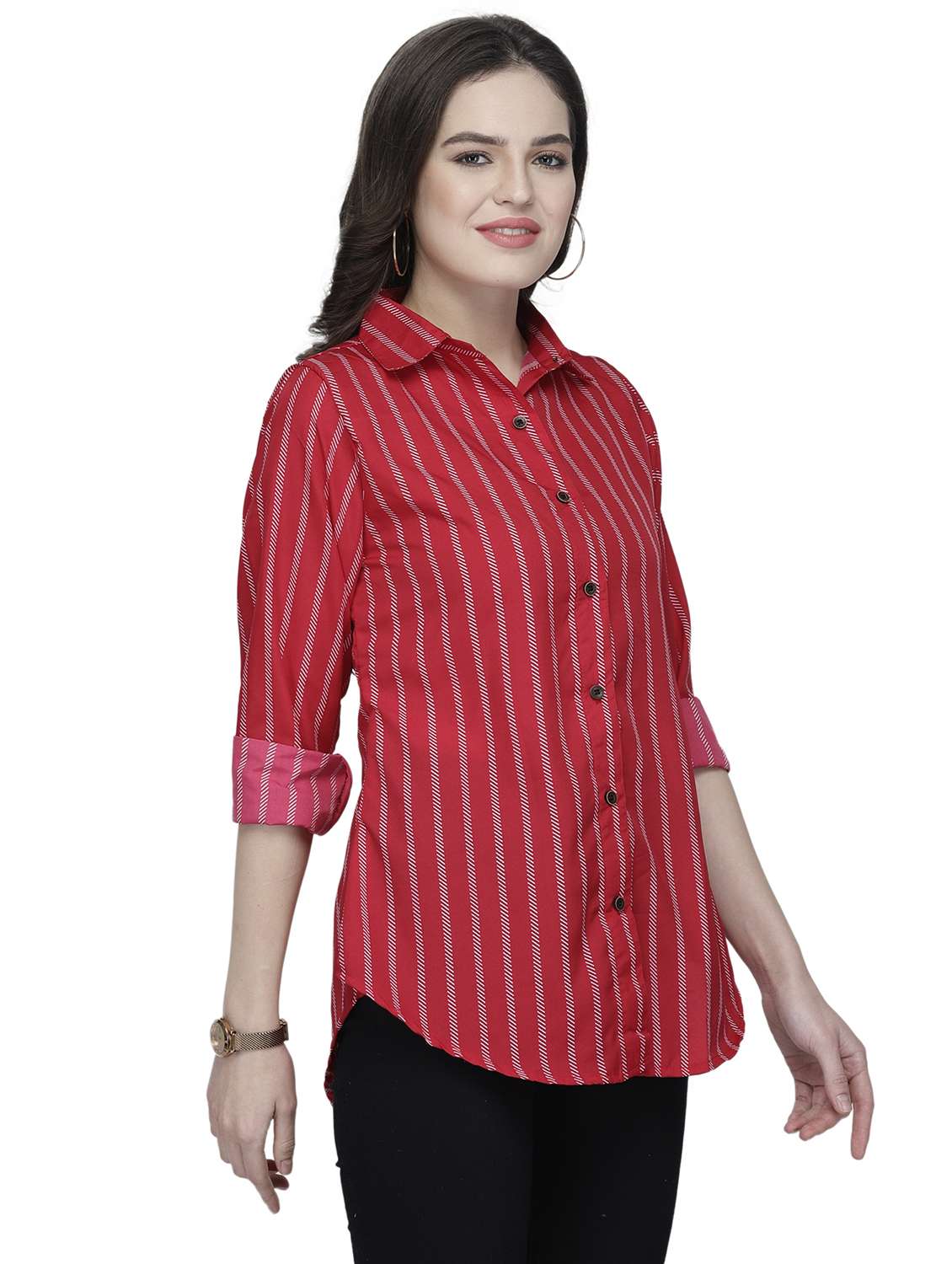 women collared long sleeve regular fit shirt - 22184983 -  Standard Image - 1
