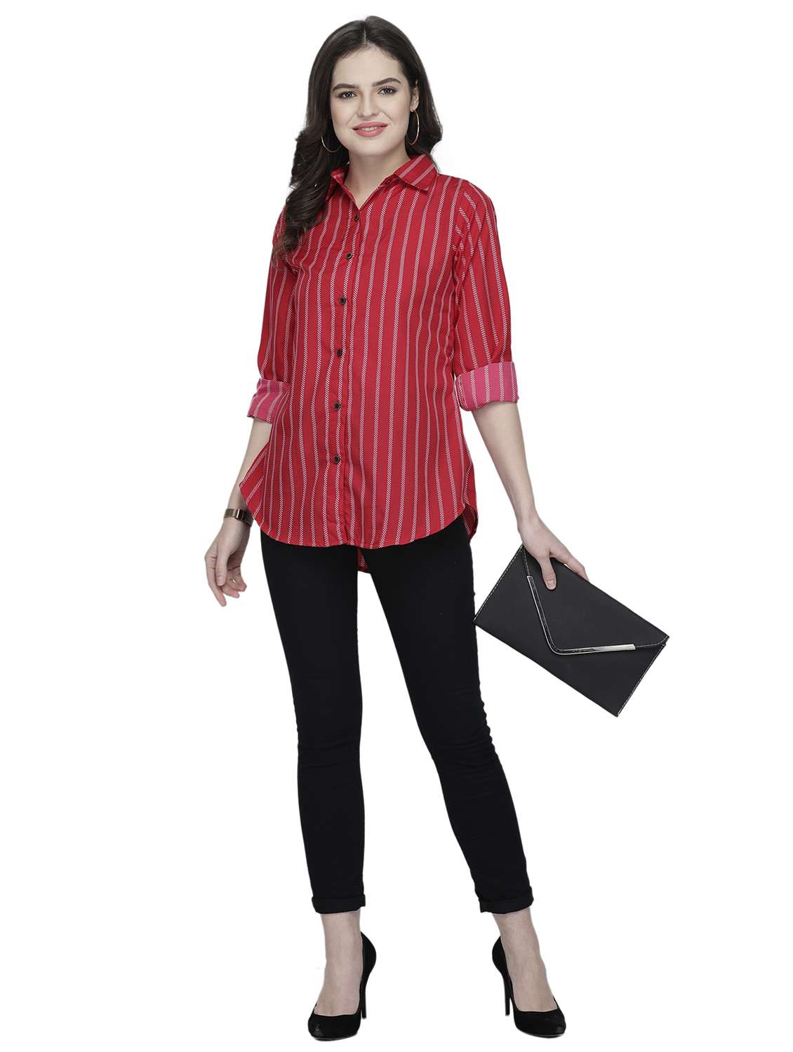 women collared long sleeve regular fit shirt - 22184983 -  Standard Image - 4