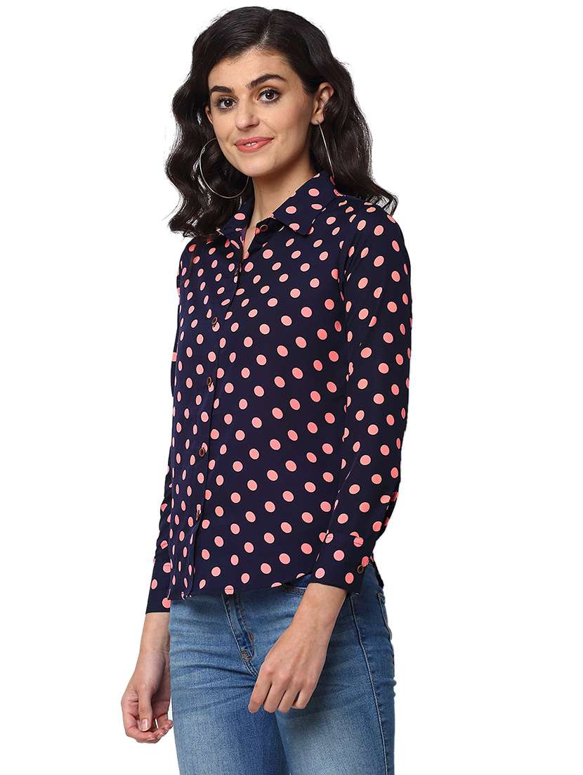women collared long sleeve regular fit shirt - 22184986 -  Standard Image - 1