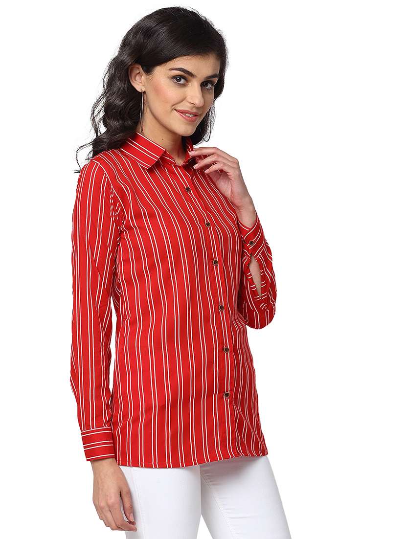 women collared long sleeve regular fit shirt - 22184989 -  Standard Image - 1