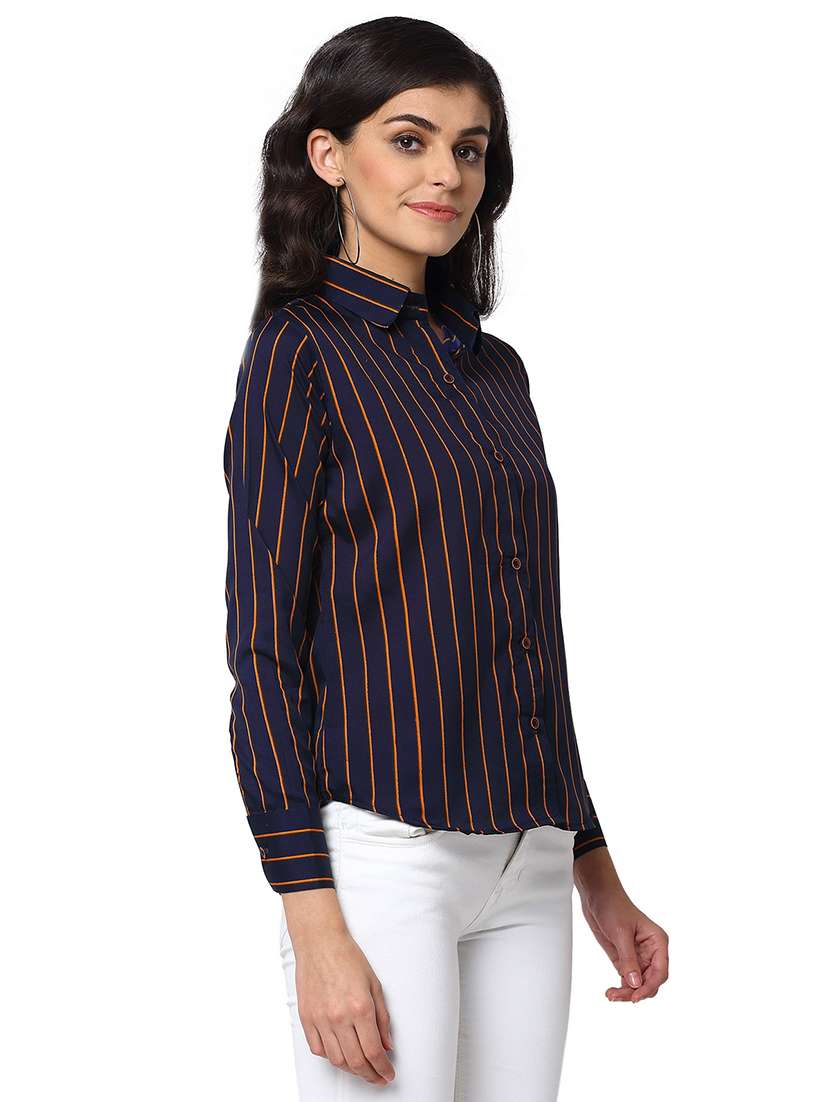 women collared long sleeve regular fit shirt - 22184991 -  Standard Image - 1