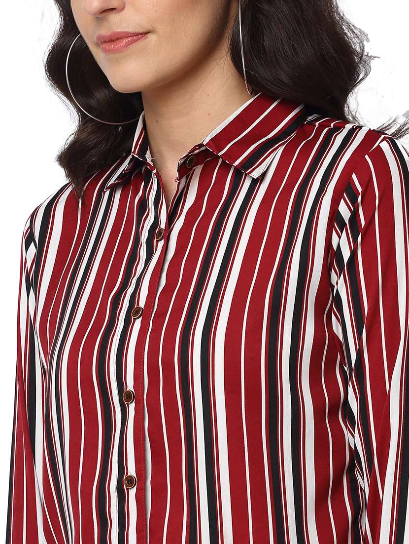 women collared long sleeve regular fit shirt - 22184993 -  Standard Image - 4