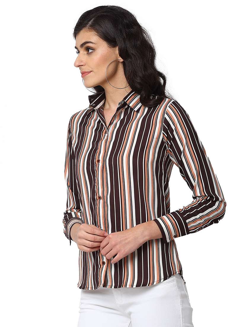 women collared long sleeve regular fit shirt - 22184994 -  Standard Image - 1
