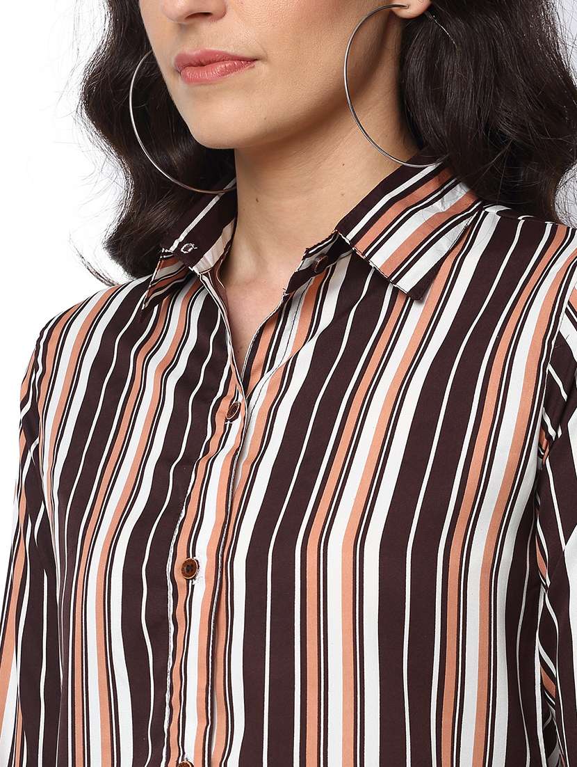 women collared long sleeve regular fit shirt - 22184994 -  Standard Image - 4