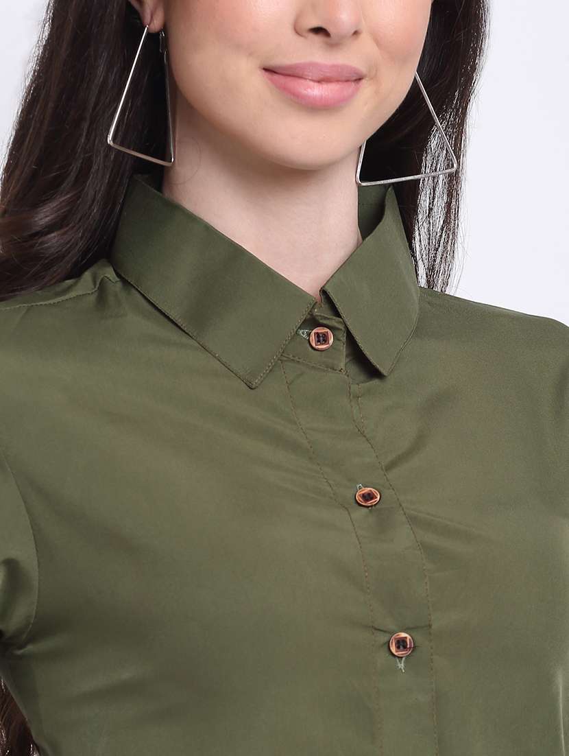 women collared long sleeve regular fit shirt - 22184996 -  Standard Image - 4