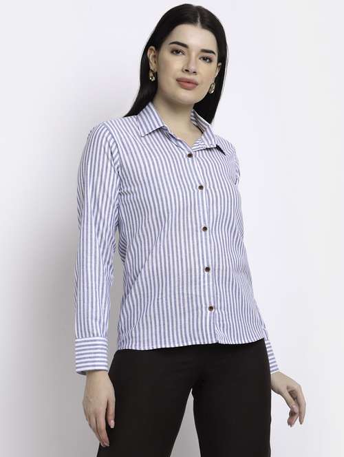 women collared long sleeve regular fit shirt - 22184998 -  Standard Image - 0