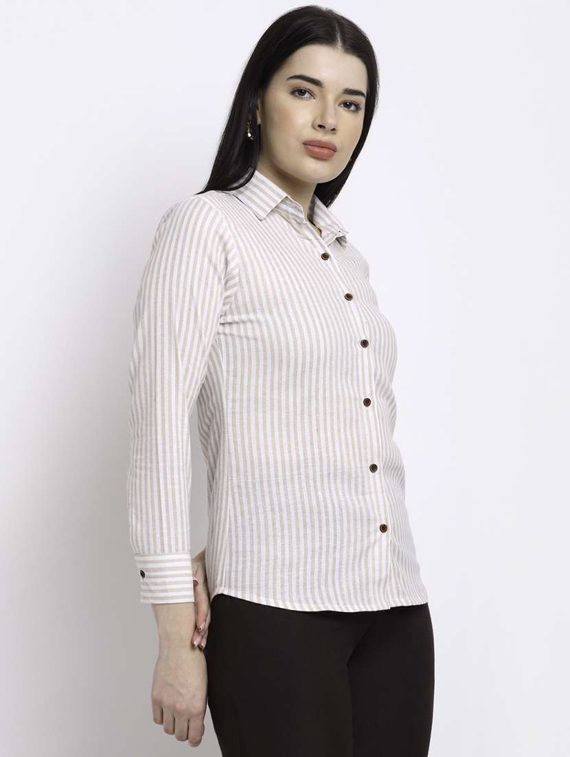 women collared long sleeve regular fit shirt - 22184999 -  Standard Image - 1