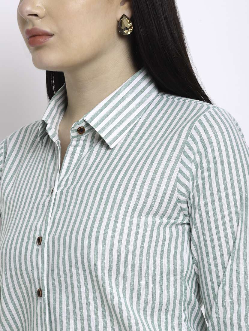 women collared long sleeve regular fit shirt - 22185000 -  Standard Image - 4