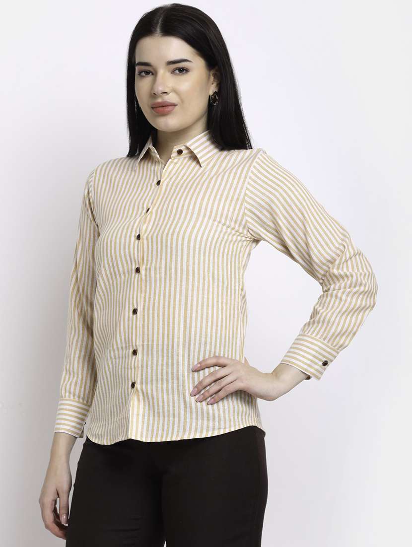 women collared long sleeve regular fit shirt - 22185002 -  Standard Image - 1