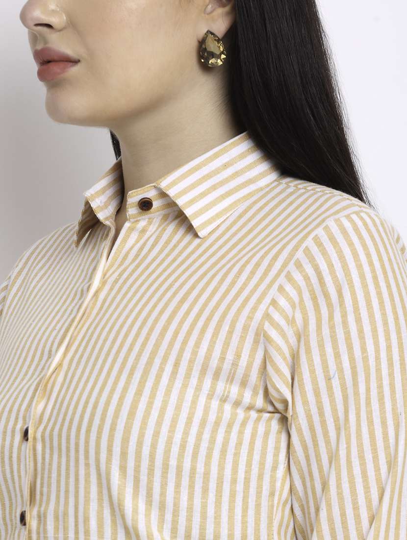 women collared long sleeve regular fit shirt - 22185002 -  Standard Image - 4