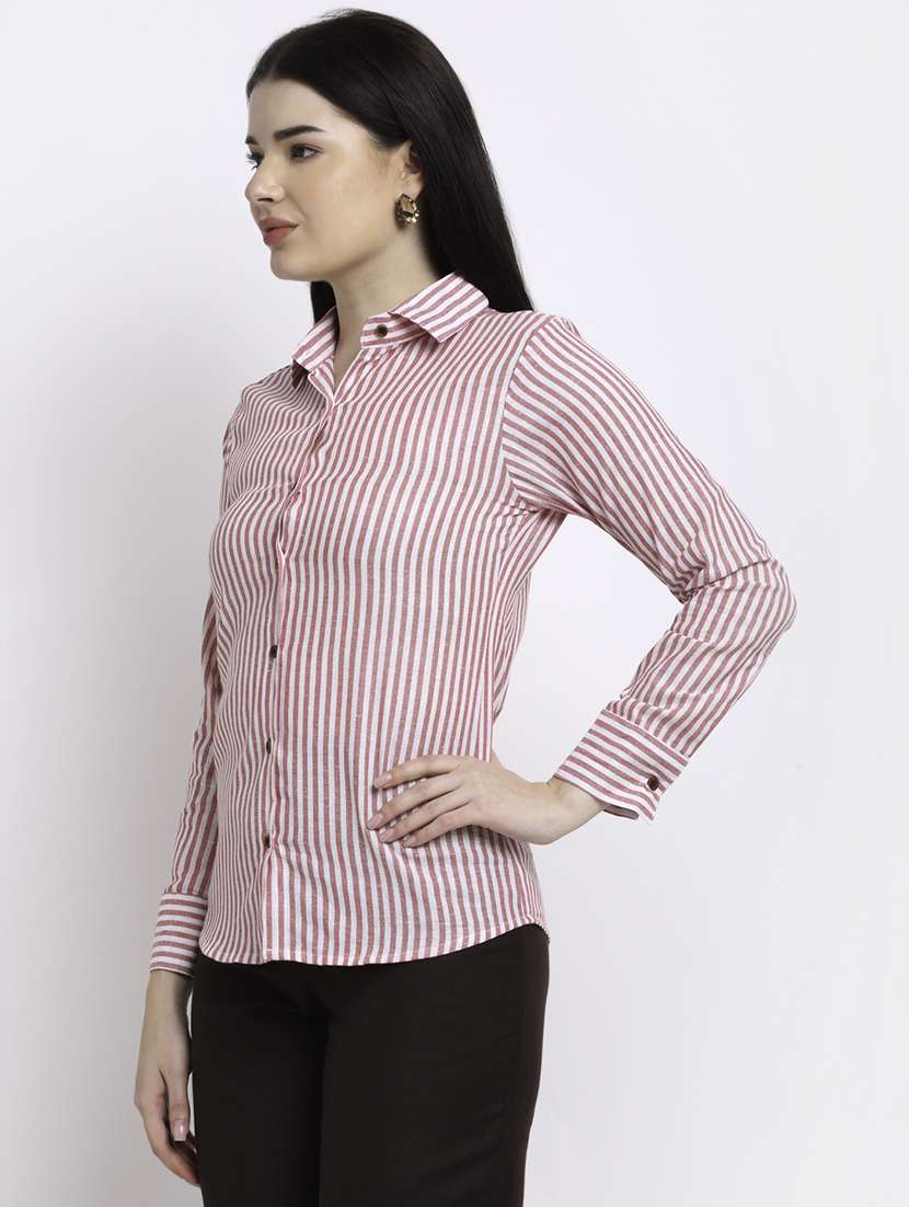 women collared long sleeve regular fit shirt - 22185003 -  Standard Image - 1