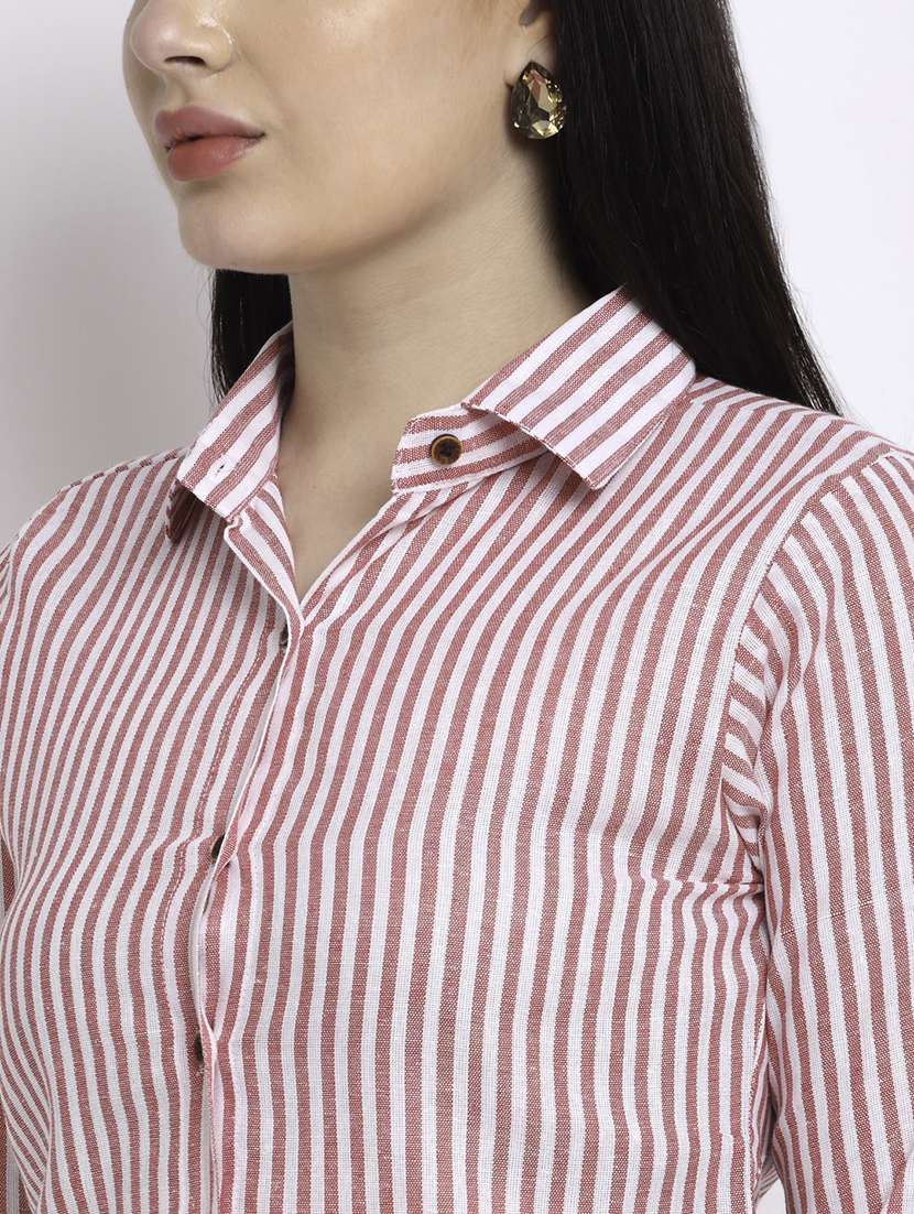 women collared long sleeve regular fit shirt - 22185003 -  Standard Image - 4