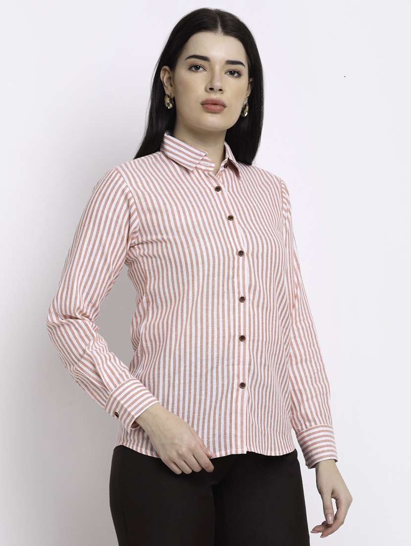women collared long sleeve regular fit shirt - 22185005 -  Standard Image - 1