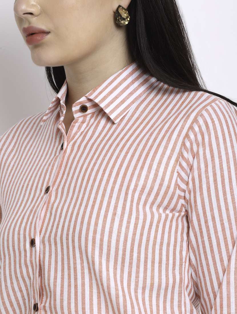 women collared long sleeve regular fit shirt - 22185005 -  Standard Image - 4