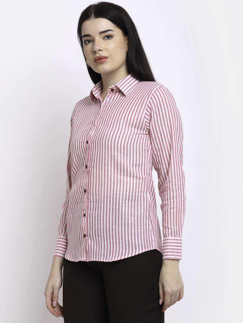 women collared long sleeve regular fit shirt - 22185006 -  Standard Image - 1